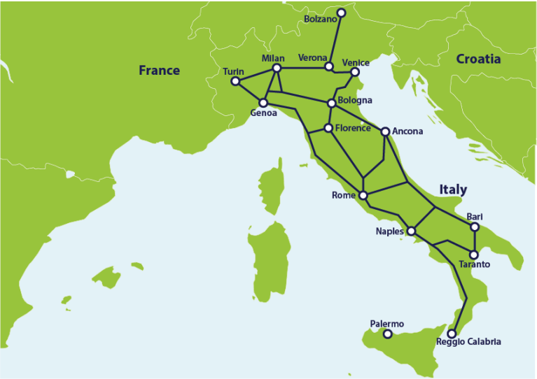 italy train itinerary 7 days